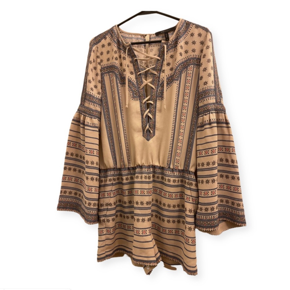 BCBG MAXAZRIA boho chic romper XS